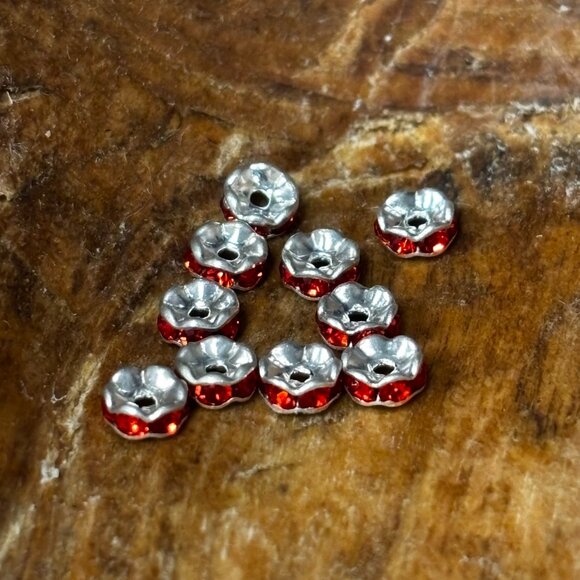 Rhinestone Bead Spacers/Bridges/Rondelle  (Fire Mountain Gems) (9 bags) - Picture 13 of 14